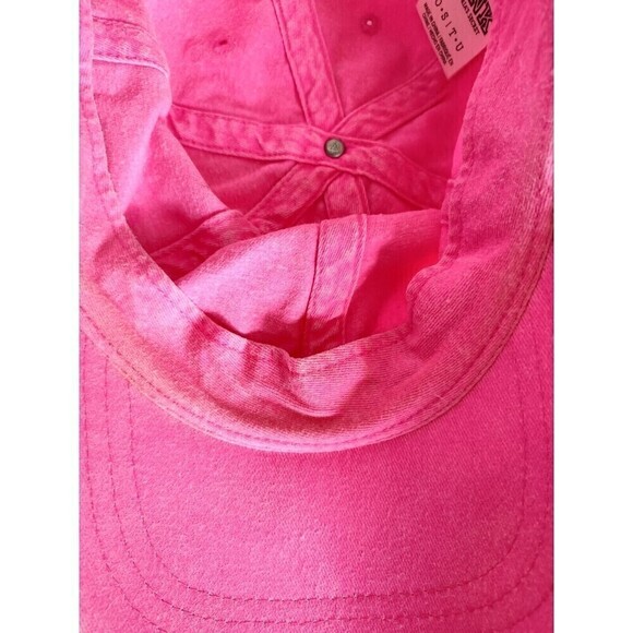 Victoria's Secret Hat PINK NATION Baseball Cap Neon Pink Sports Adjustable Back - Picture 9 of 10